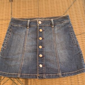American Eagle Outfitters Jean Skirt, Size 4, Blue